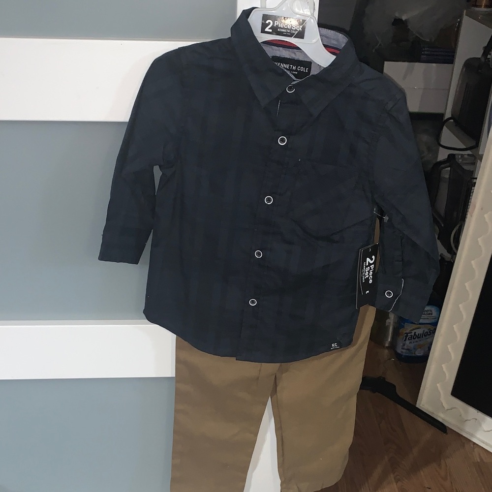 Kenneth Cole New York Kids Set - Dark Blue and Khaki